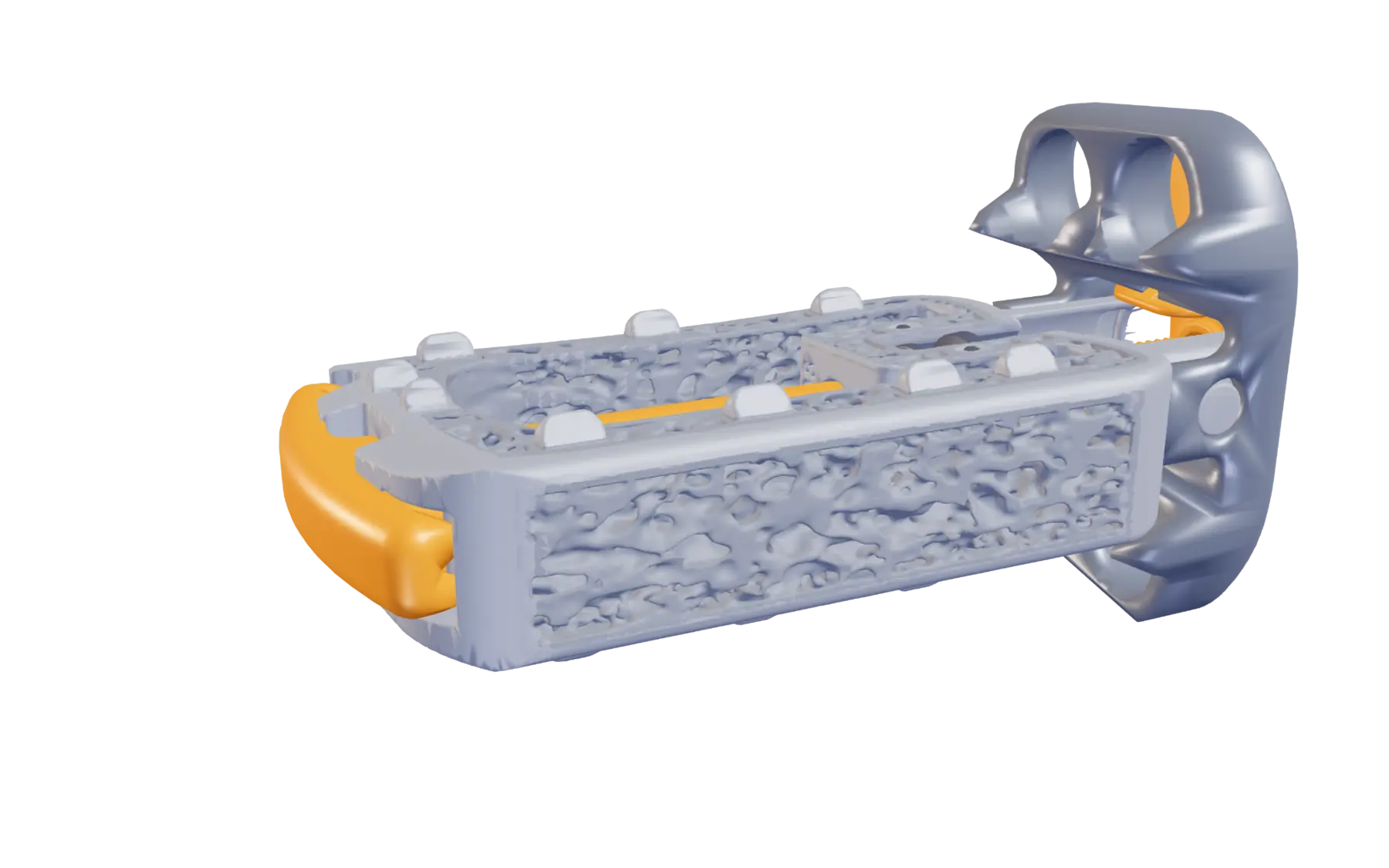 Vertiwedge staple stowed within the implant